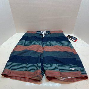 NWT Speedo Men's Stripes Swim Shorts
